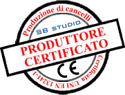 SB studio. Produzione certificata UNI EN 13241-1